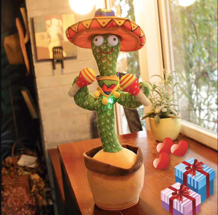 Shop-story - cactus gringo : peluche cactus qui danse, chante et
